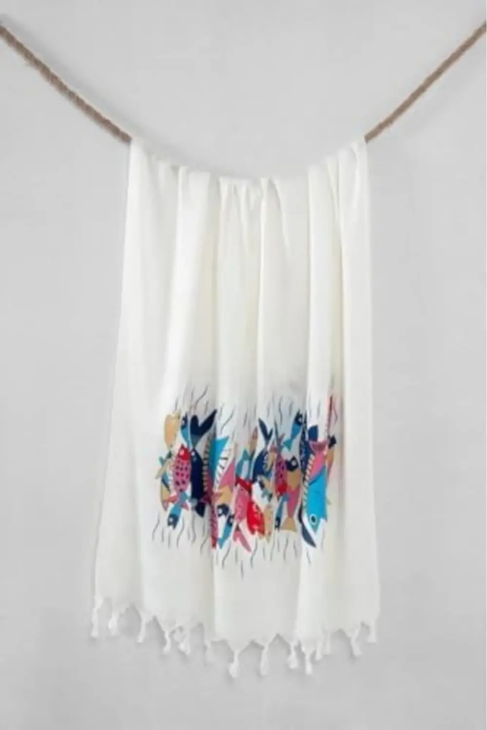 Baskılı Havlusu Turkuaz 395519