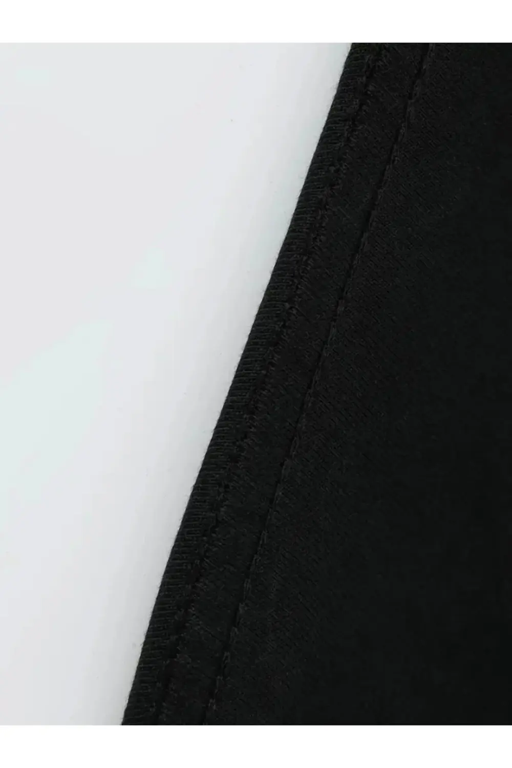 Baskılı Oversize Bisiklet Yaka T-shirt - Siyah