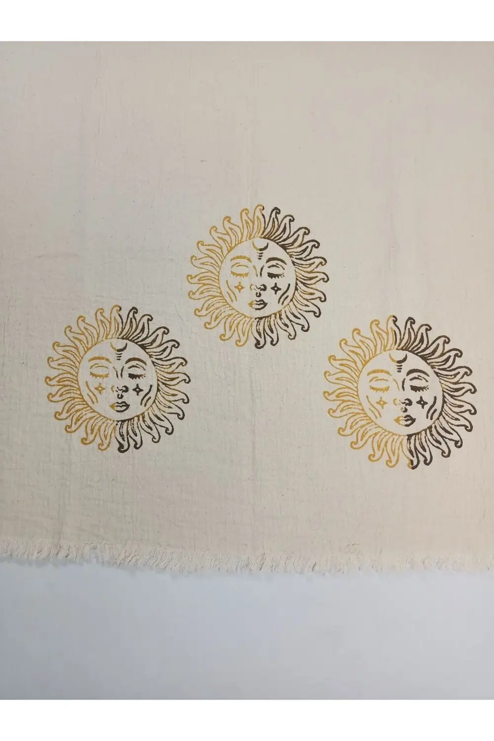 Baskılı Peştemal Güneş Desen