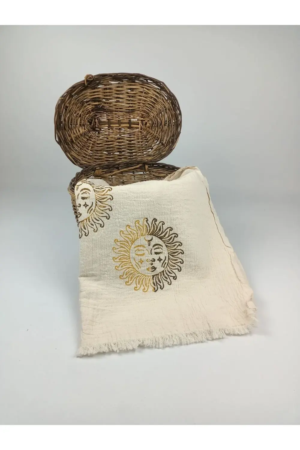 Baskılı Peştemal Güneş Desen