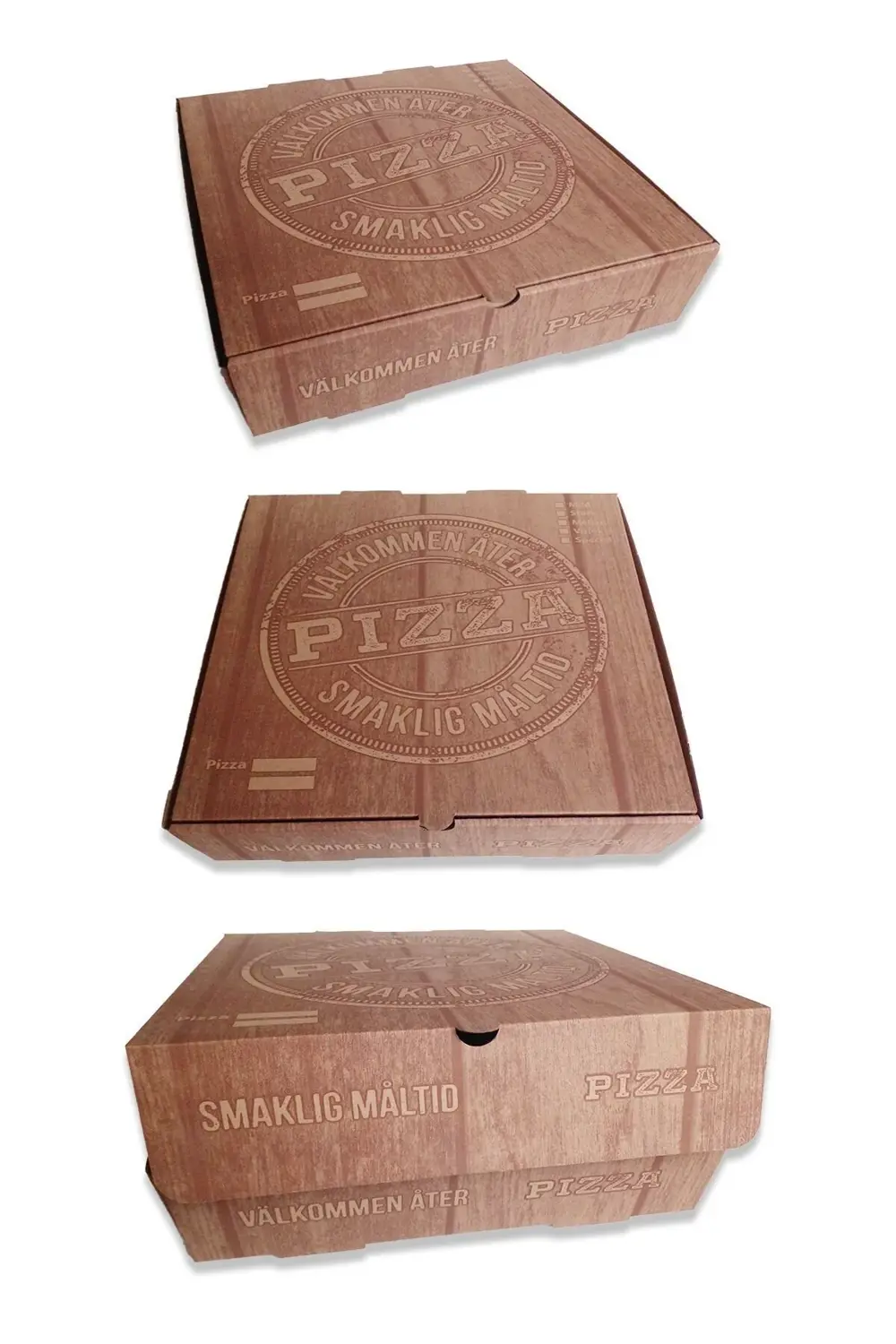 Baskılı Pizza - Pide - Lahmacun - Börek Kutusu 30cm - 25 Adet - 3