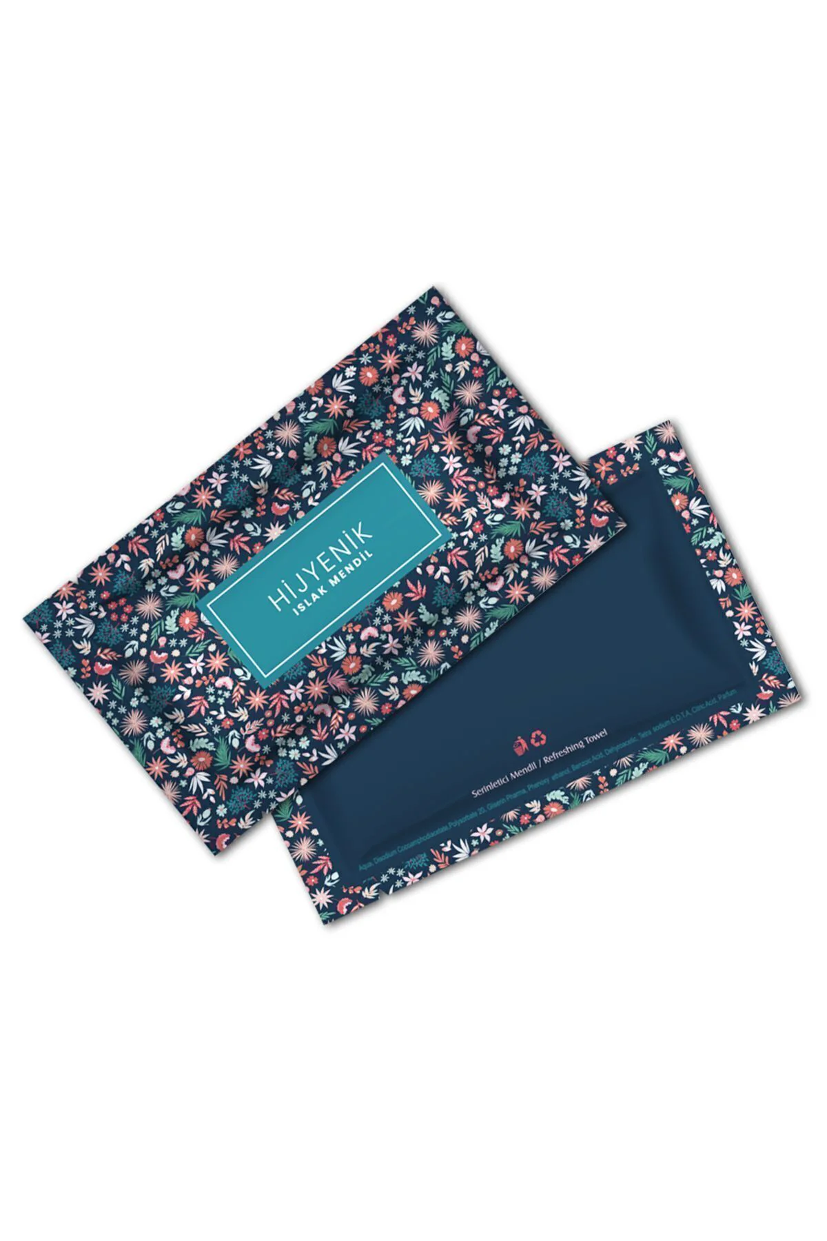 Baskılı Tek Kullanımlık Islak Mendil 250 Adet (12x6cm)