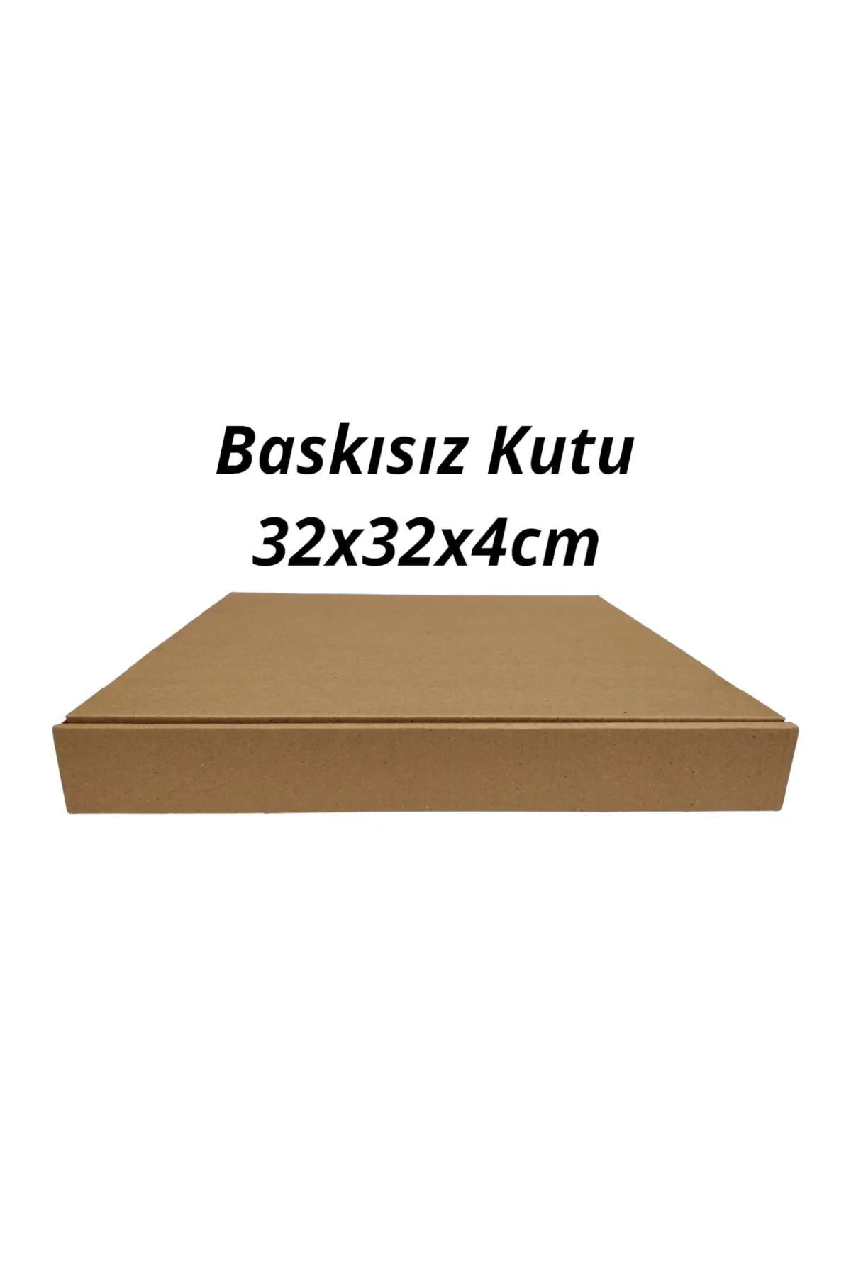 Baskısız 32x32x4 cm 10'lu pizza ve pide kutu seti, renkli ve kull