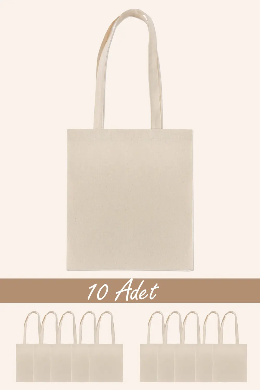 Baskısız Ham Bez Çanta | 35x40 Cm | 140 Gr/m² | | 10 Adet