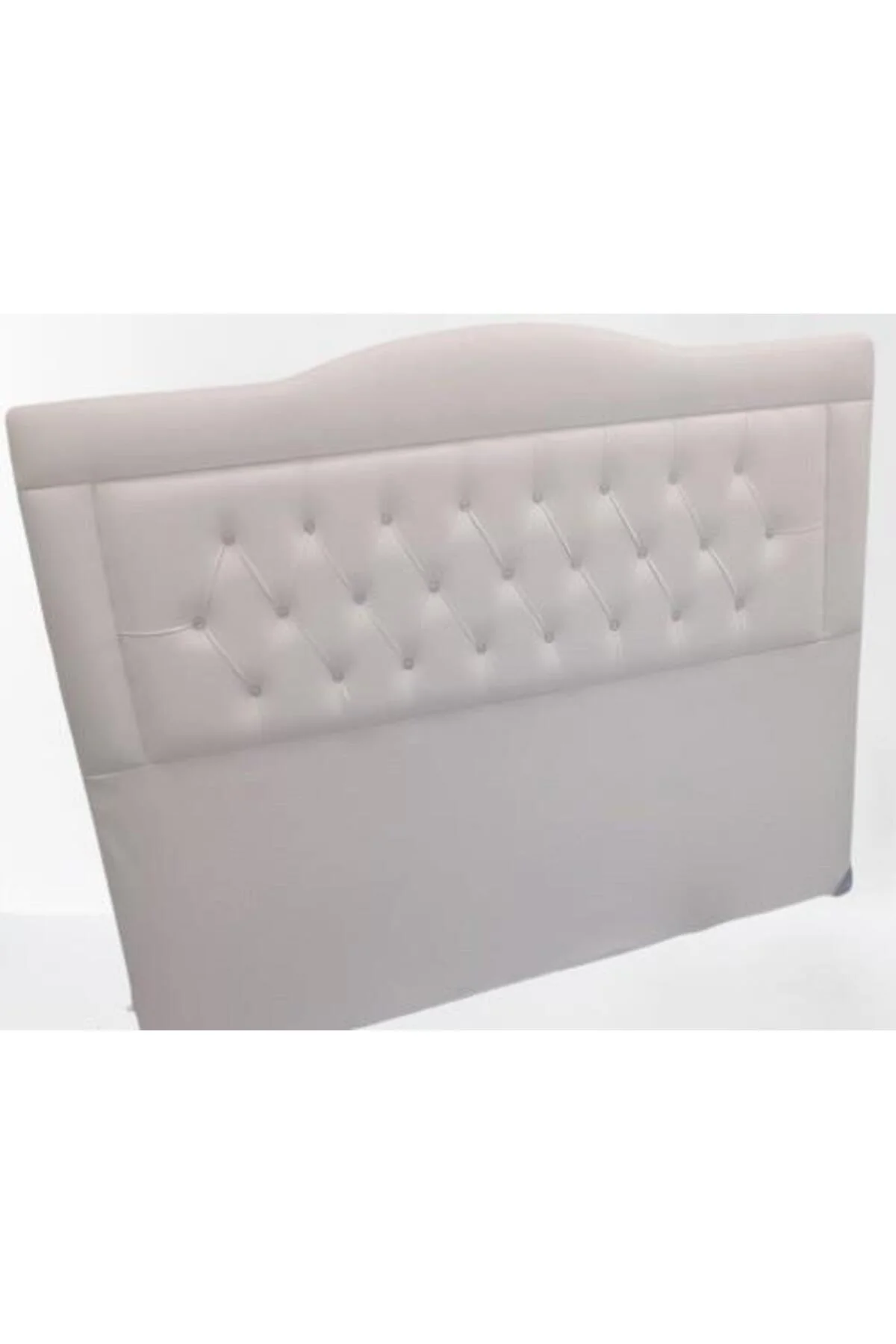 Başlık 90310 DK Çift Kişilik 150 lık MODEL Suni Deri Kumaş Krem Renk El Yapım - Görsel 4