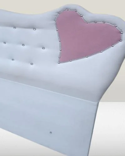 Başlık 90323 DK Tek Kişilik 90'lık  Kalplı Model Tay Tüyü beyaz K