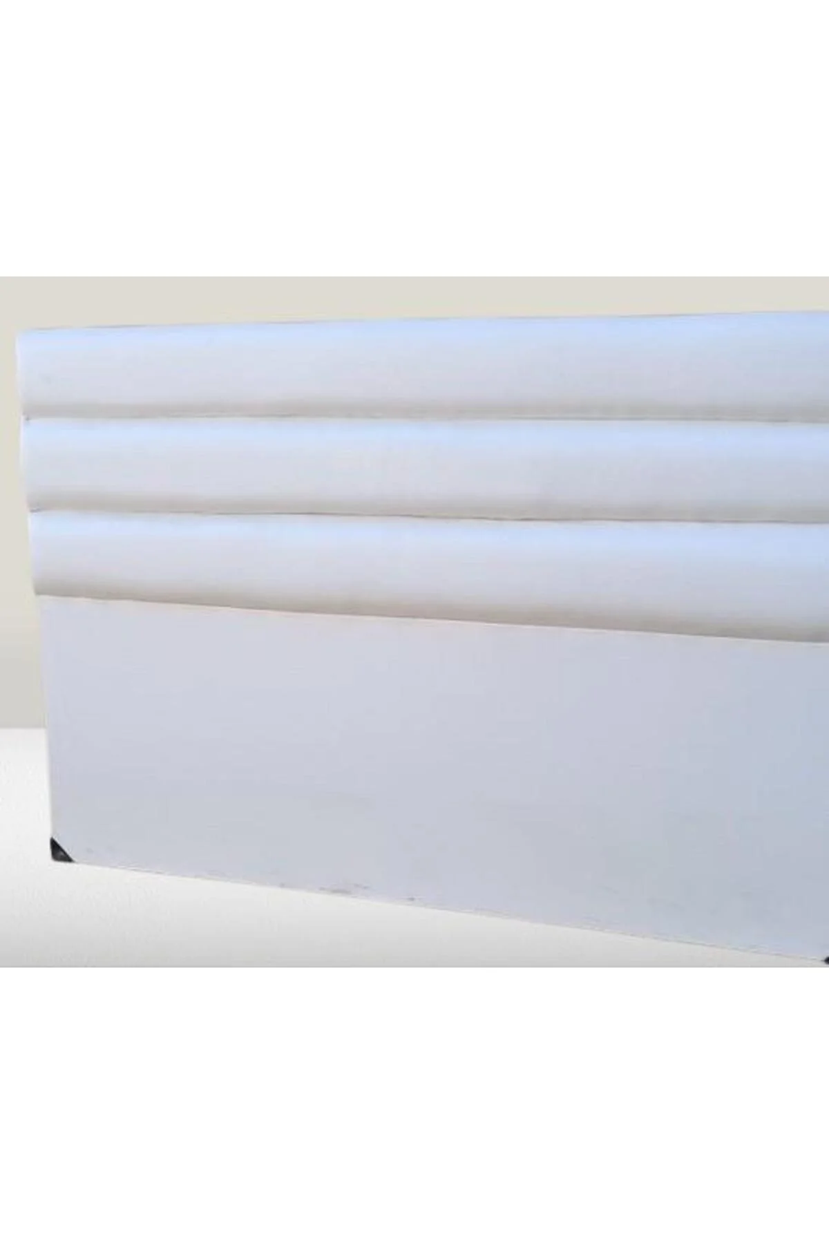 Başlık 90333 DK Çift Kişi 150 Model Suni Deri Beyaz Kumaş Dolgun Dilimli El Yapım Başlık 90333 DK Çift Kişi 150 Model Suni Deri Beyaz Kumaş Dolgun Dilimli El Yapım - Görsel 2