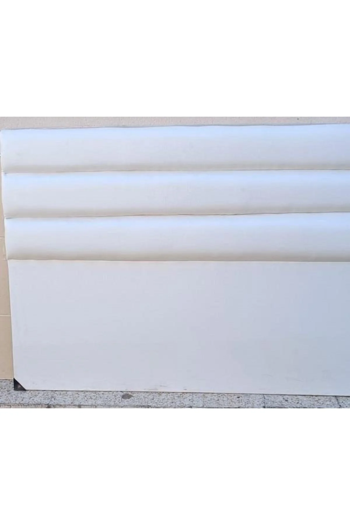 Başlık 90333 DK Çift Kişi 150 Model Suni Deri Beyaz Kumaş Dolgun Dilimli El Yapım Başlık 90333 DK Çift Kişi 150 Model Suni Deri Beyaz Kumaş Dolgun Dilimli El Yapım - Görsel 7