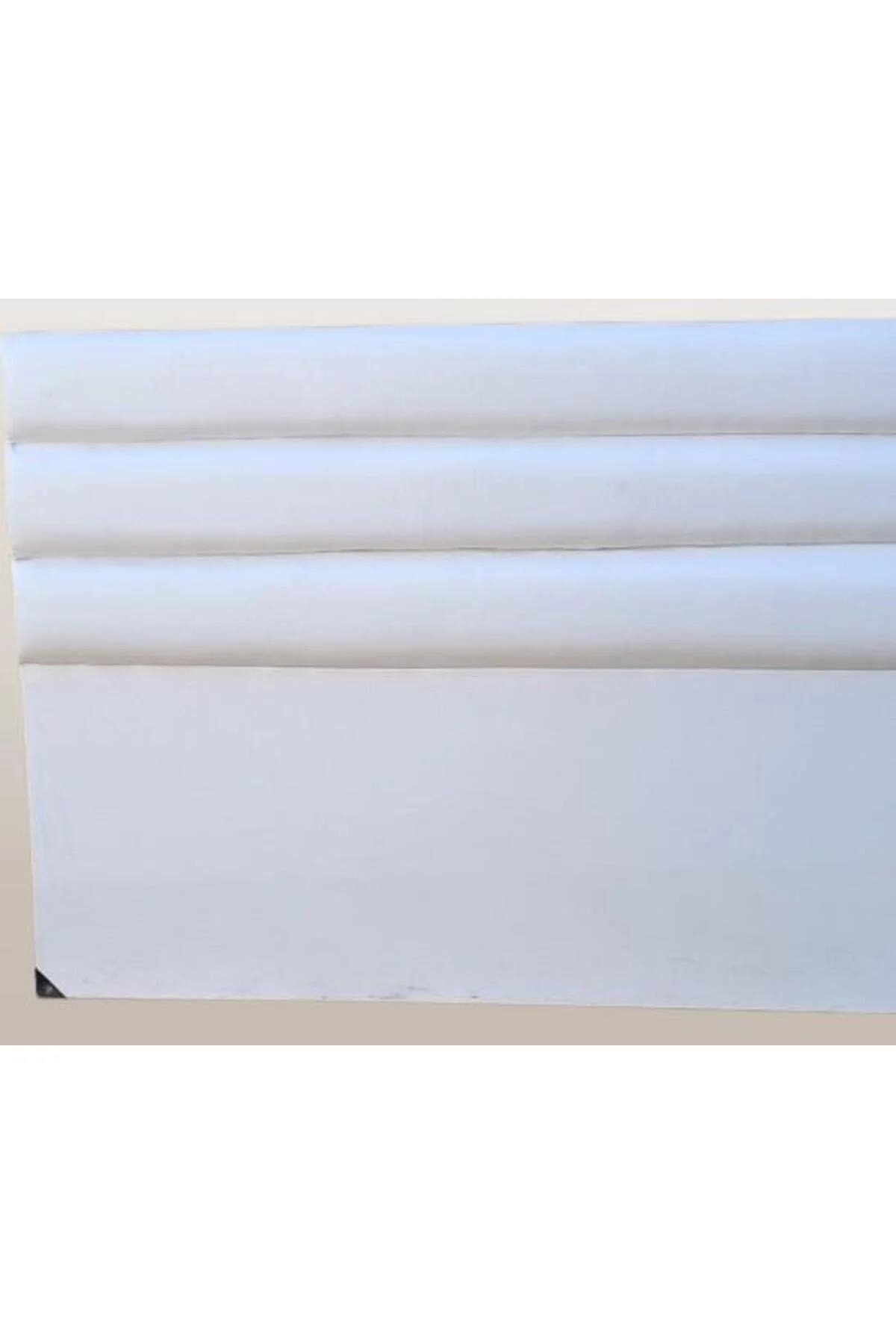 Başlık 90333 DK Çift Kişi 150 Model Suni Deri Beyaz Kumaş Dolgun Dilimli El Yapım Başlık 90333 DK Çift Kişi 150 Model Suni Deri Beyaz Kumaş Dolgun Dilimli El Yapım