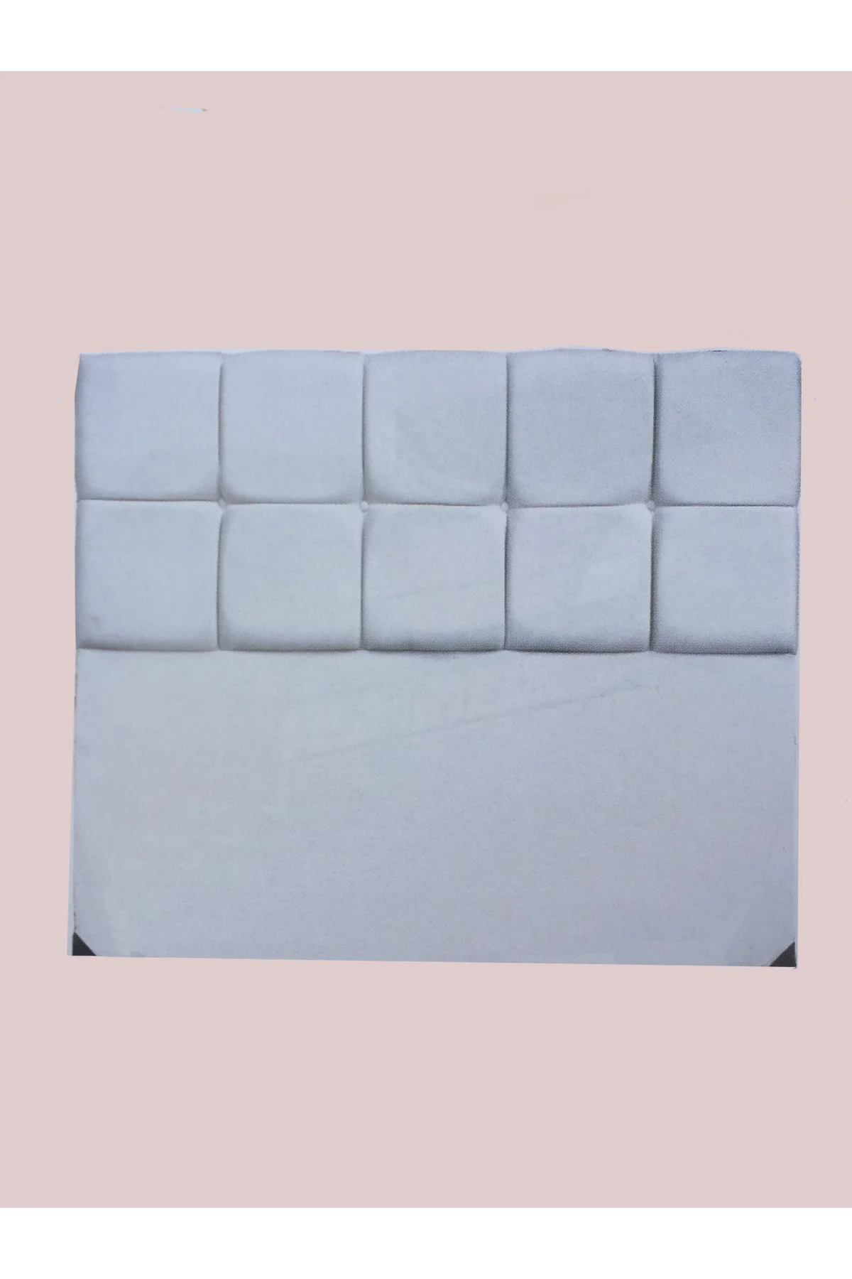 Başlık ALC 15553 BURCU Model 120cm Baby Face Kumaş Modern SUNİ DERİ BEYAZ Renk - Görsel 2