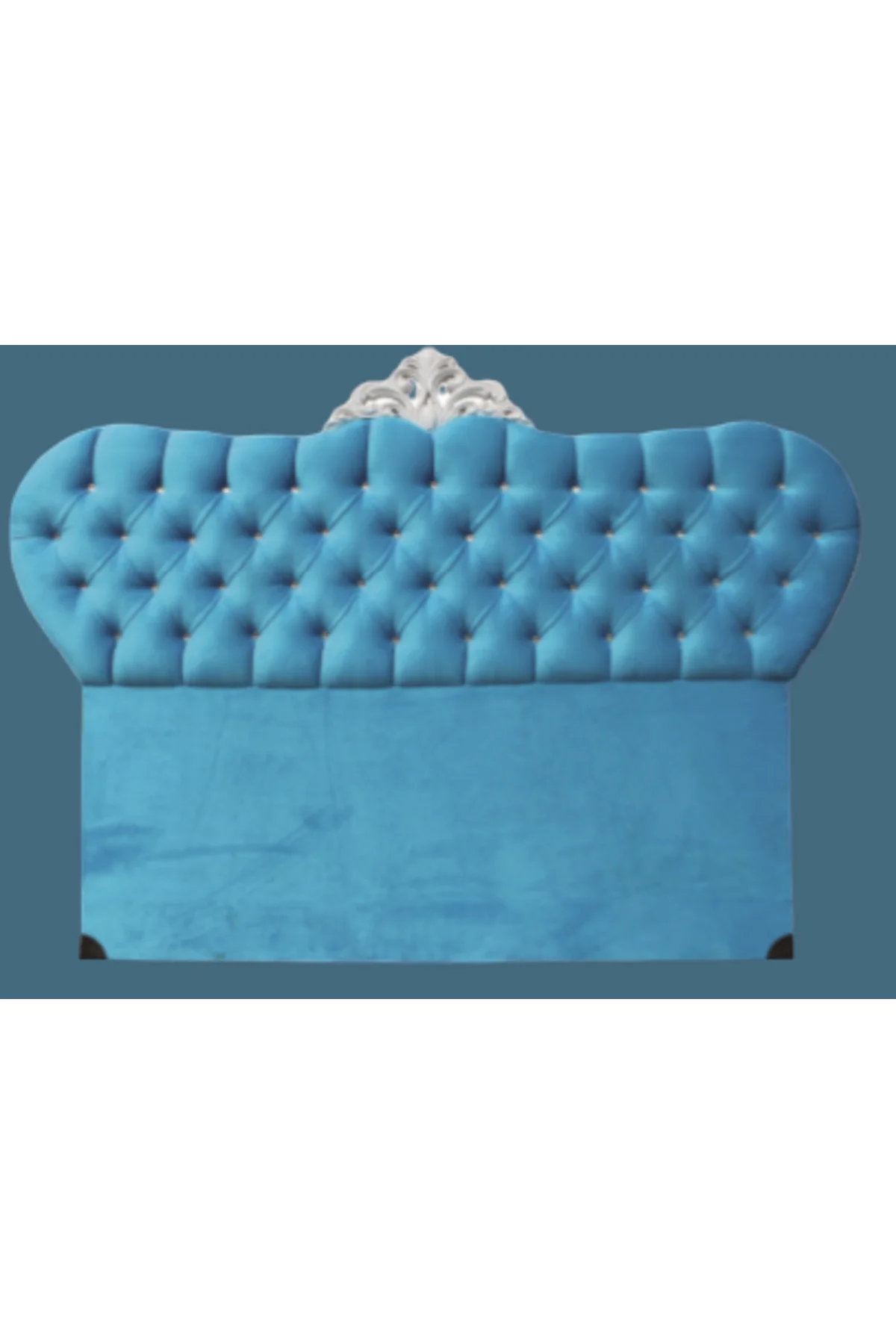 Başlık ALC AVANGARTModel 90cm Baby Face Kumaş Modern Kapitone MAVİ Renk El Yapımı - Görsel 6