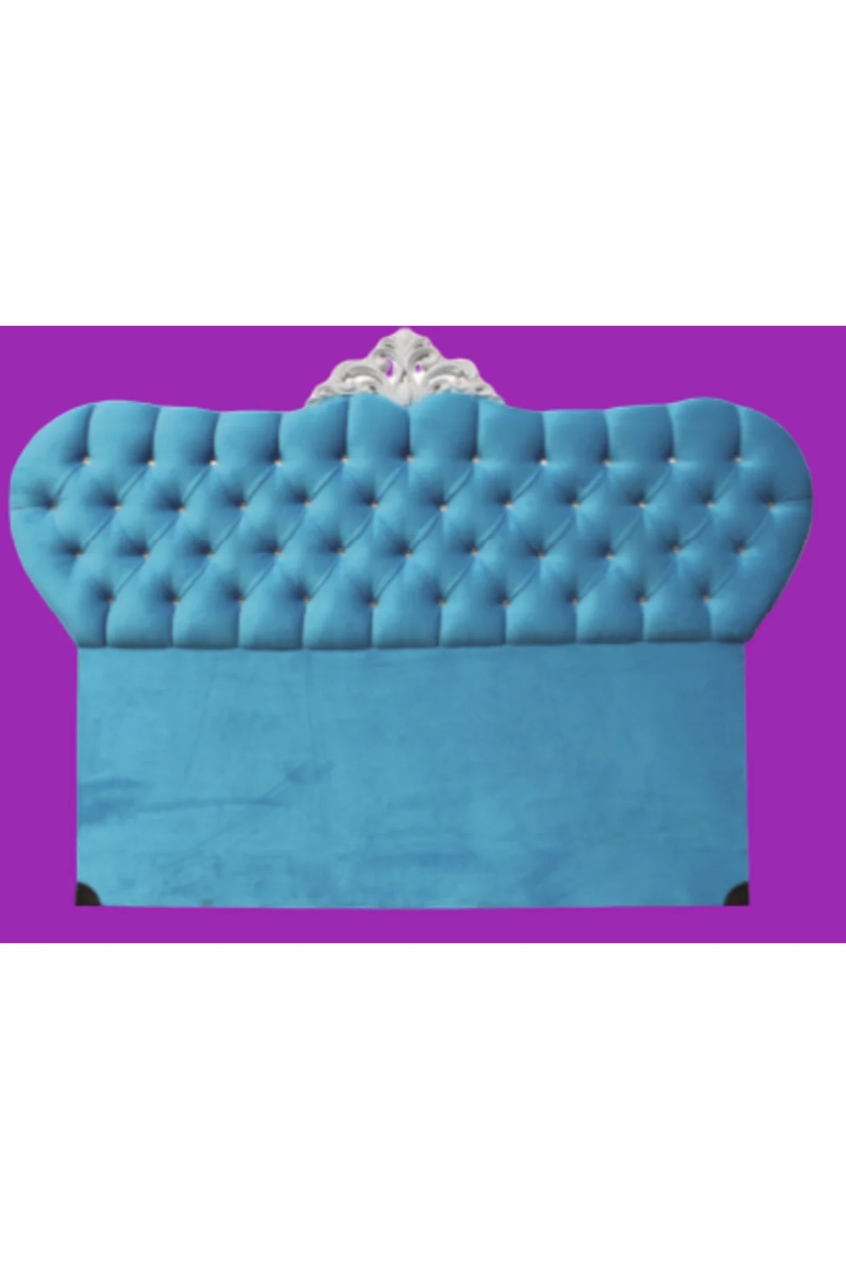 Başlık ALC AVANGARTModel 90cm Baby Face Kumaş Modern Kapitone MAVİ Renk El Yapımı - Görsel 5