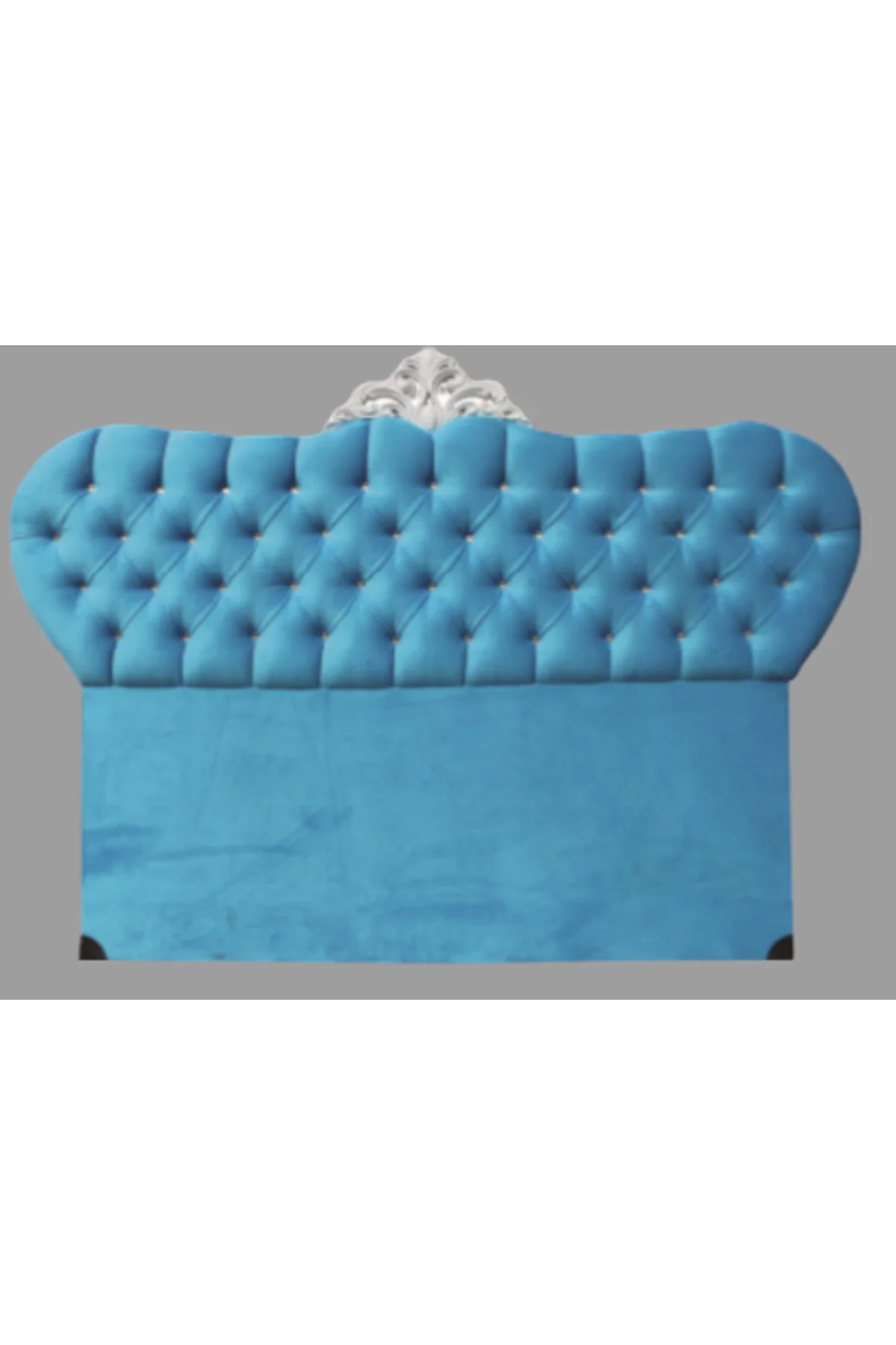 Başlık ALC AVANGARTModel 90cm Baby Face Kumaş Modern Kapitone MAVİ Renk El Yapımı - Görsel 4