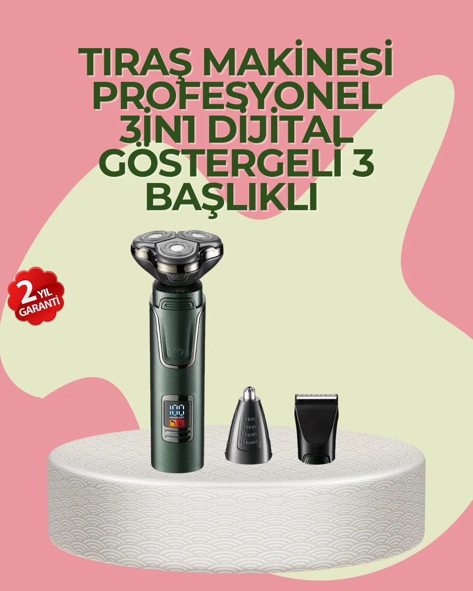 Başlıklı Şarjlı Tıraş ve Bakım Cihazı - Kompakt, Kablosuz ve Çok Fonksiyonlu Erkek Bakım Seti