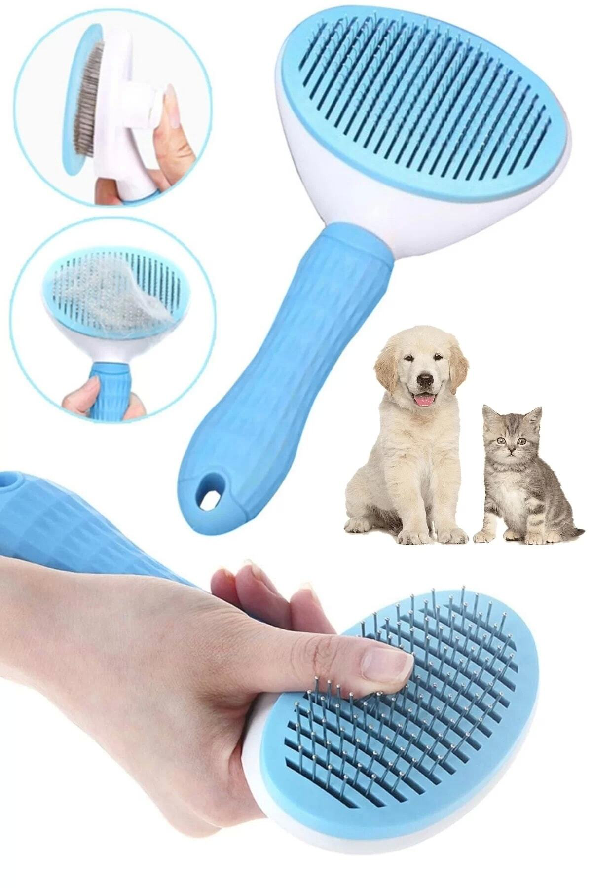 Basmalı Kedi Köpek Evcil Hayvan Temizleme Masaj Aleti Kedi Fırça 