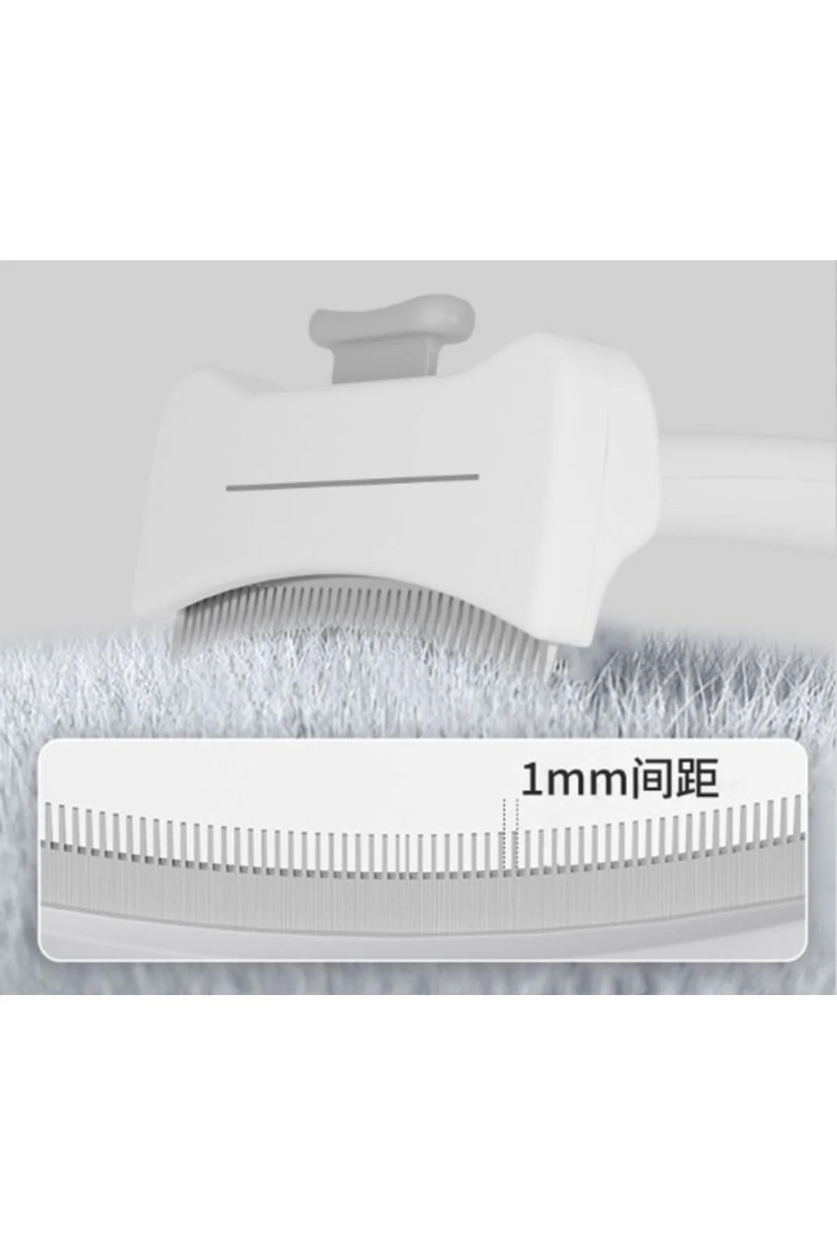 Basmalı Metal Uçlu Evcil Hayvan Tüy Toplama Tarağı CM-586 Basmalı Metal Uçlu Evcil Hayvan Tüy Toplama Tarağı CM-586 - Görsel 3