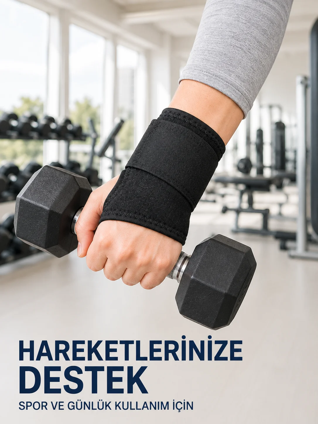 Başparmak Geçişli El Bilek Desteği Ayarlanabilir Cırtlı Bileklik Bandajı Siyah Fiyatı, Yorumları ve Özellikleri