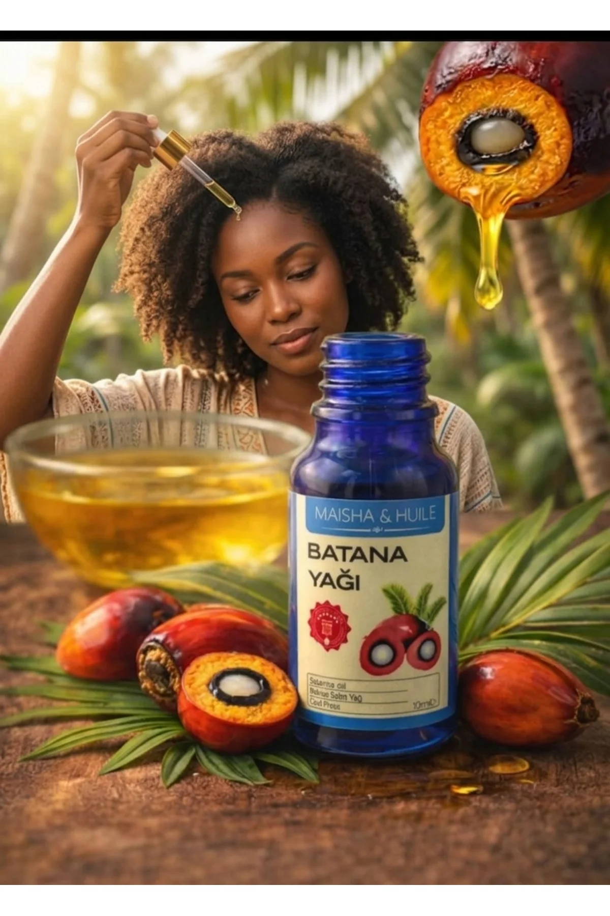 Batana Yağı (Batana Oil) Saç Bakım Serumu Organik Batana Yağı