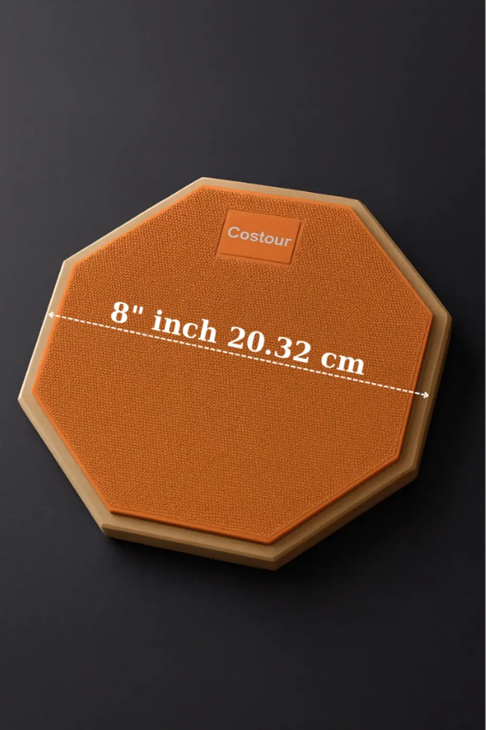 Bateri Davul Drum Pratice Pratik Calişma Pedi Pad Turuncu ( 1 Çif