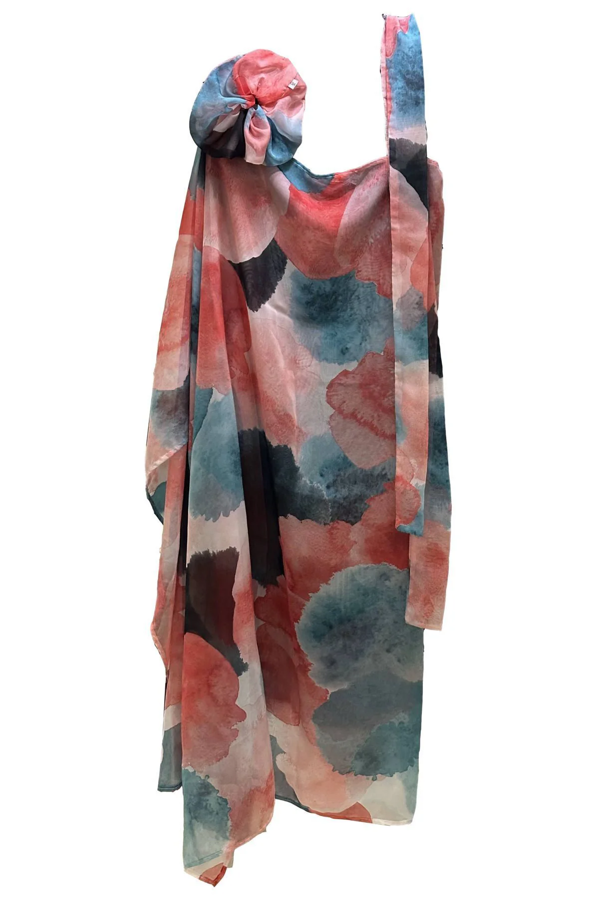Batik Desen Şifon Uzun Pareo Set 3 lü Set