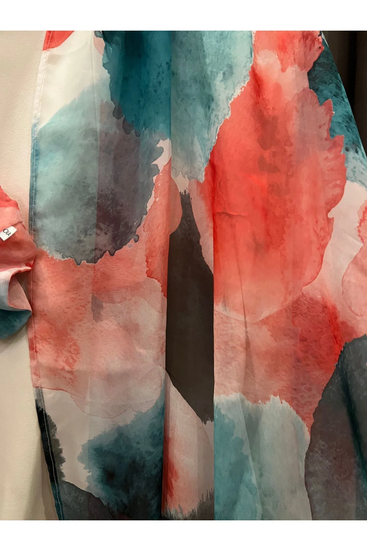Batik Desen Şifon Uzun Pareo Set 3 lü Set