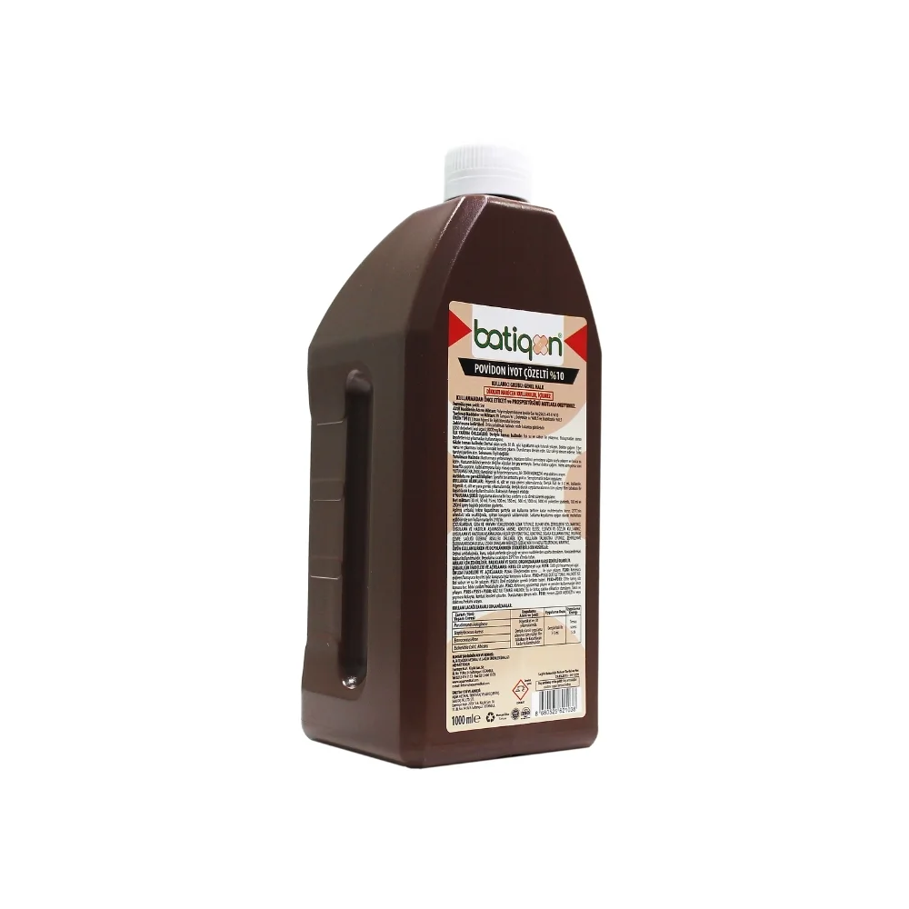 Batiqon Povidon İyot Çözelti %10 - 1 Litre Batikon Antiseptik