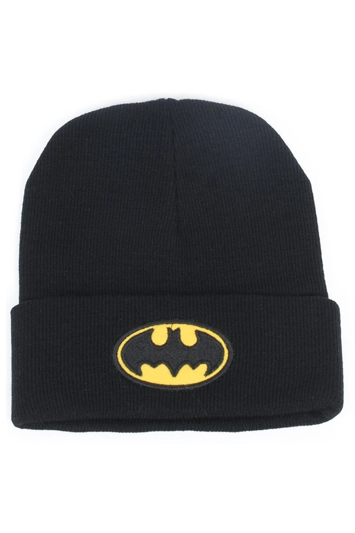 Batman Classic Logo Katlamalı Bere Siyah