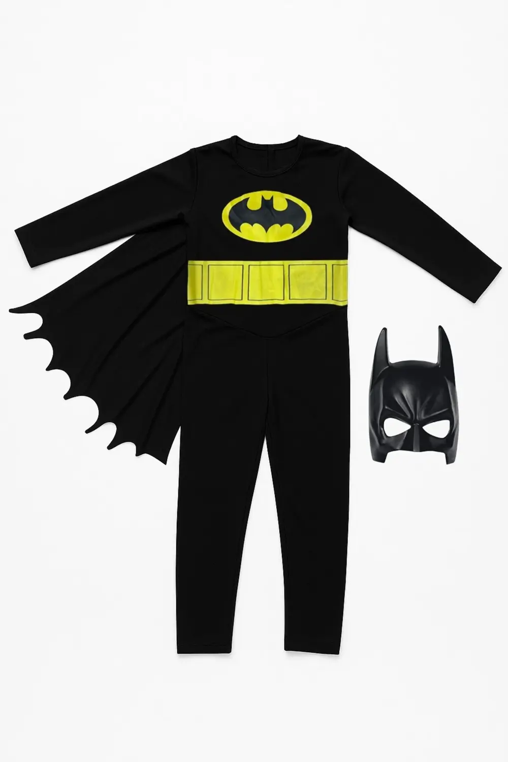 Batman Çocuk Kostüm Seti Maskeli Ve Pelerinli – Erkek Çocuk Süper