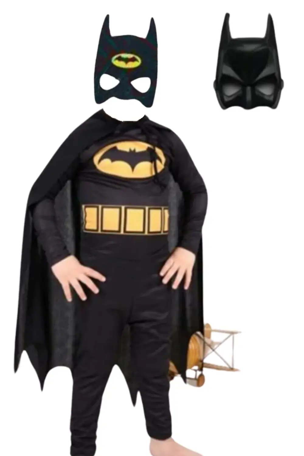 Batman Çocuk Kostüm Seti Maskeli Ve Pelerinli – Erkek Çocuk Süper