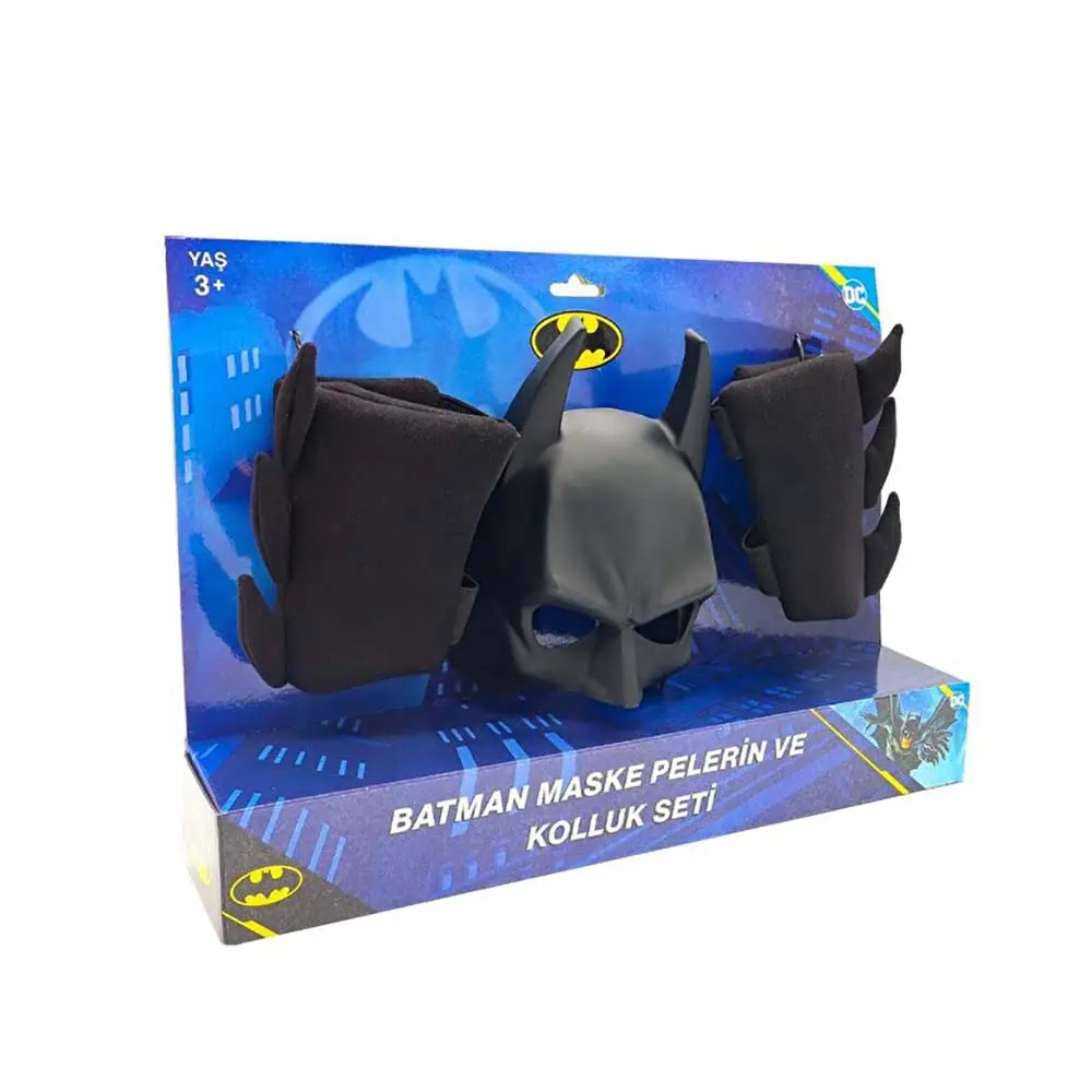 Batman Maske Pelerin Kolluk 3lü Set MGA02027