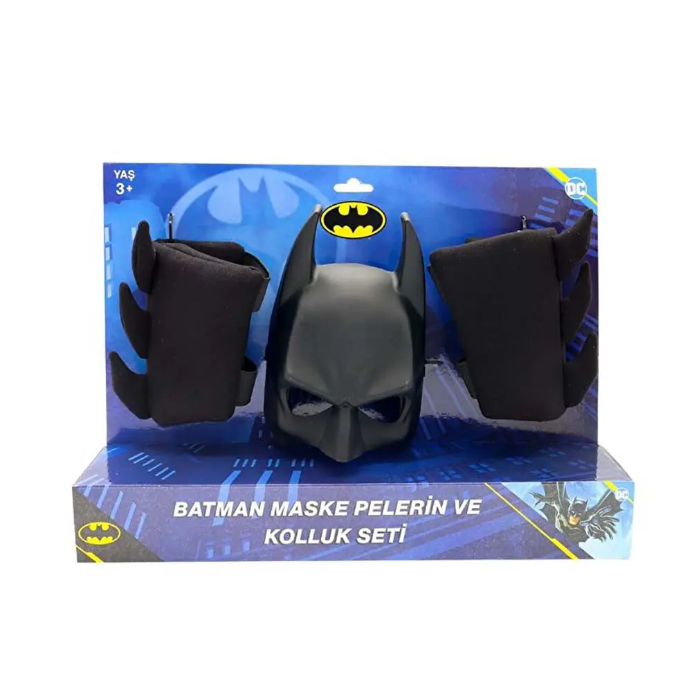 Batman Maske Pelerin Kolluk 3lü Set MGA02027