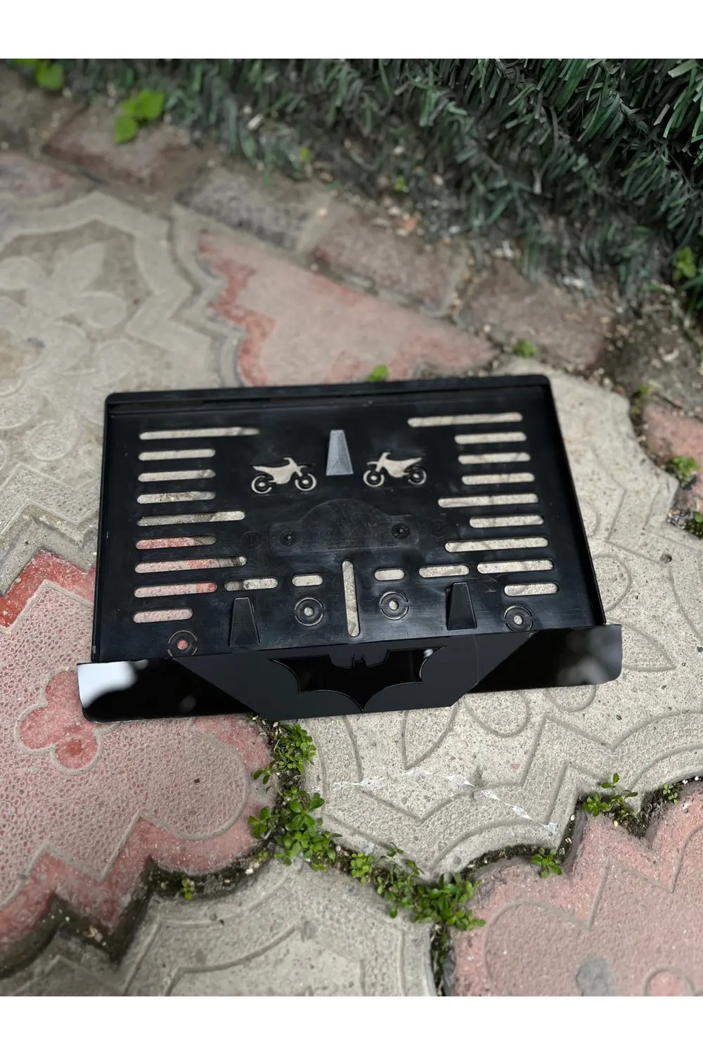 Batman Motorsiklet Plakalık 3D Mat Model Siyah