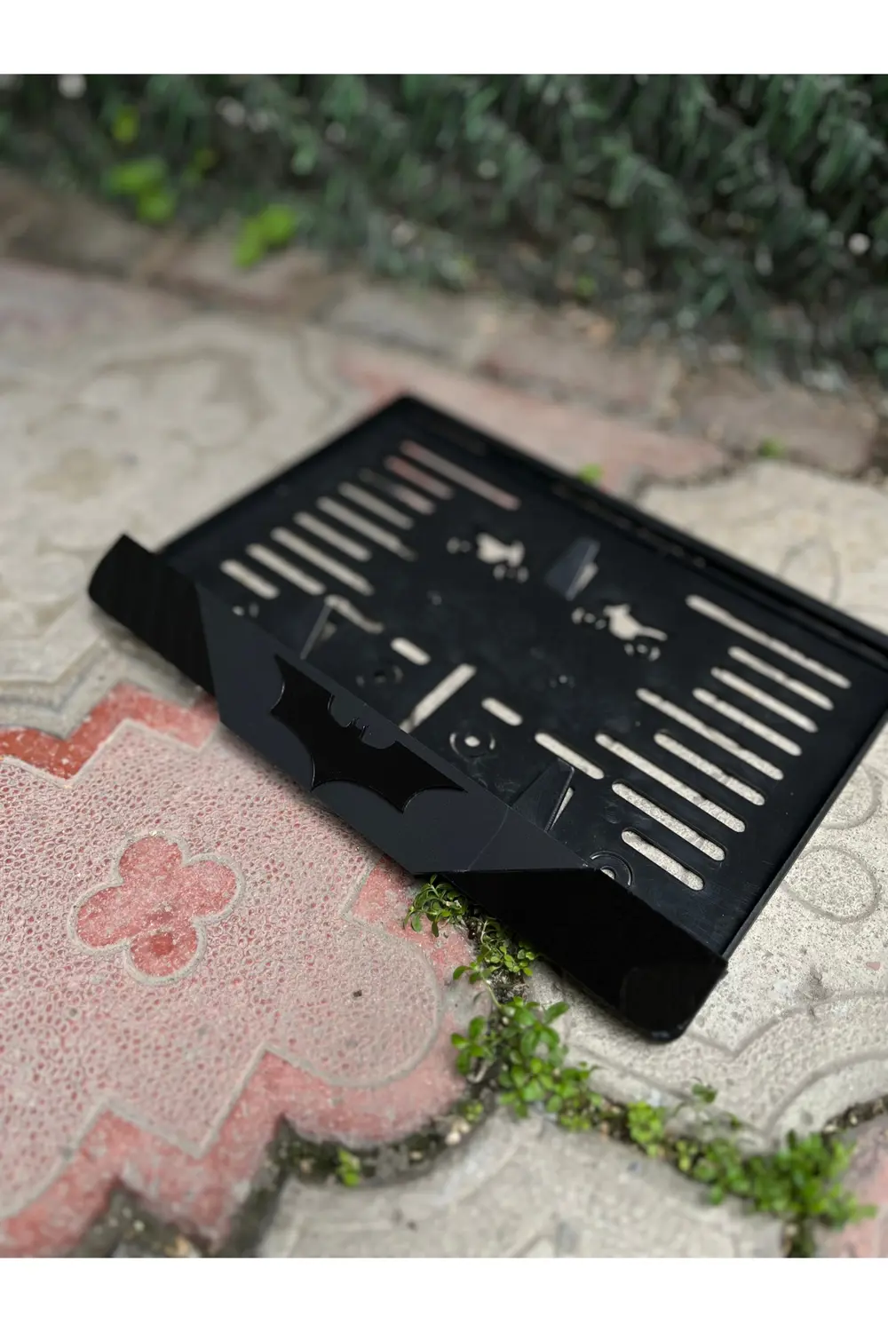 Batman Motorsiklet Plakalık 3D Mat Model Siyah