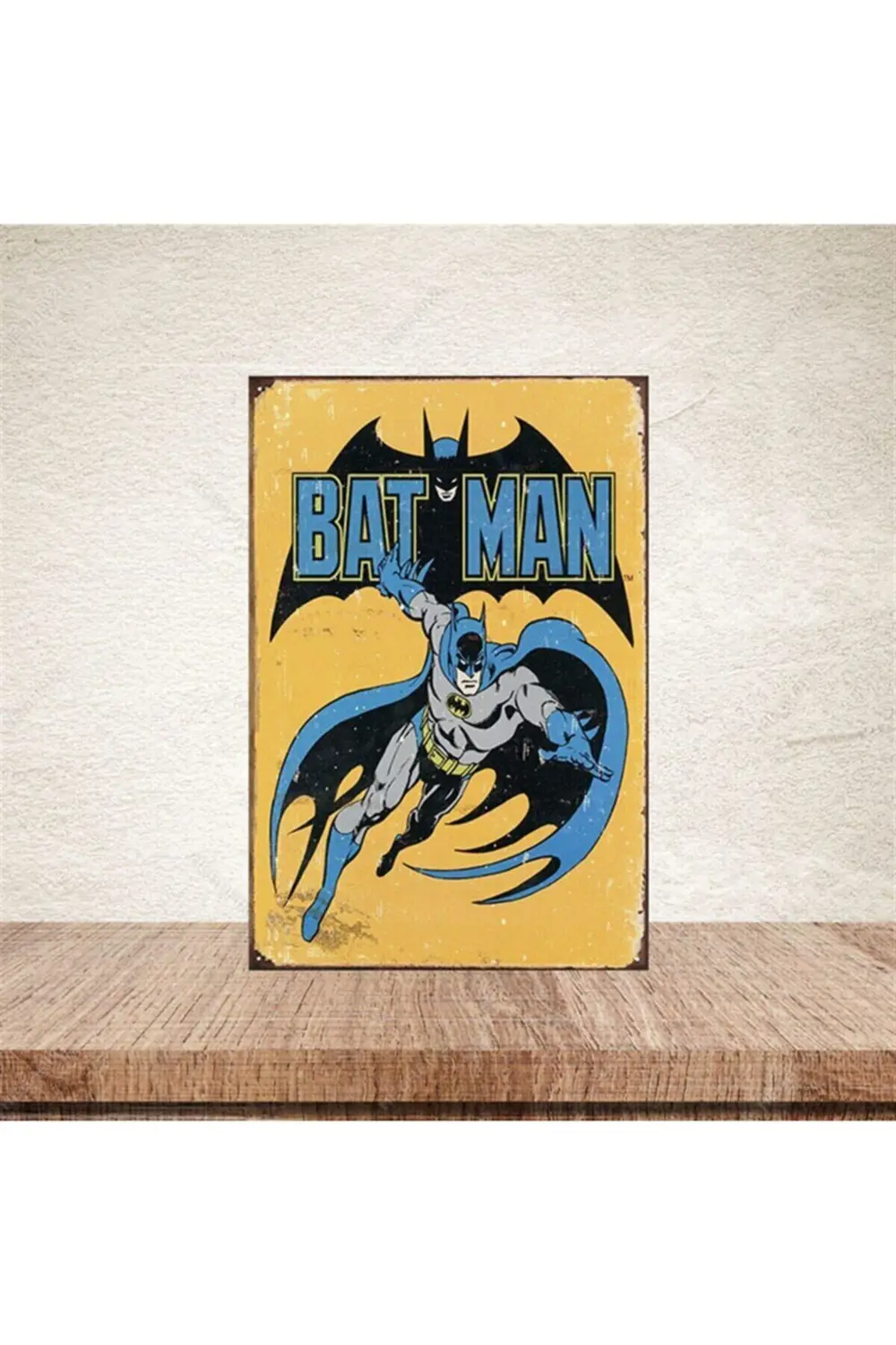 Batman Retro Ahşap Poster 20-30 cm