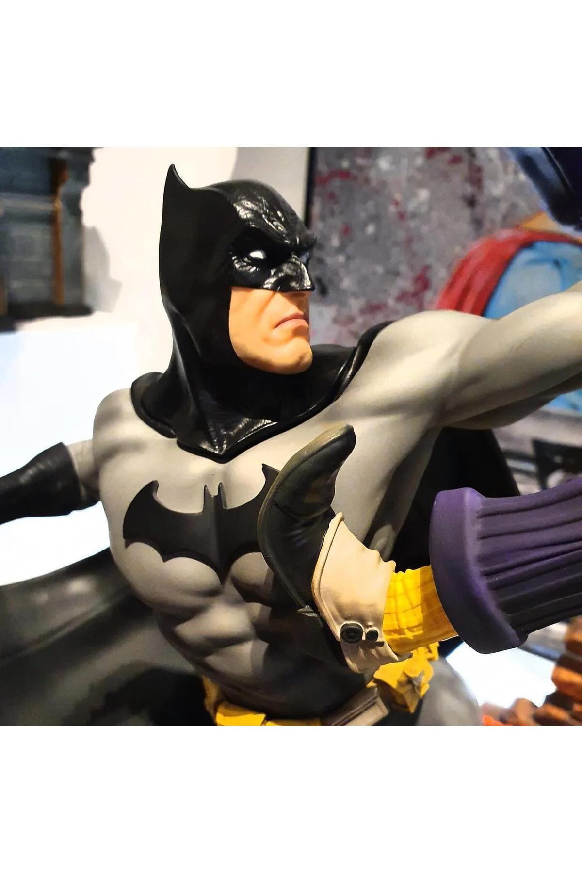 Batman vs Joker Savaşı Figür DC Batman ve Joker Kavgası Obje 25CM Büyük Boy