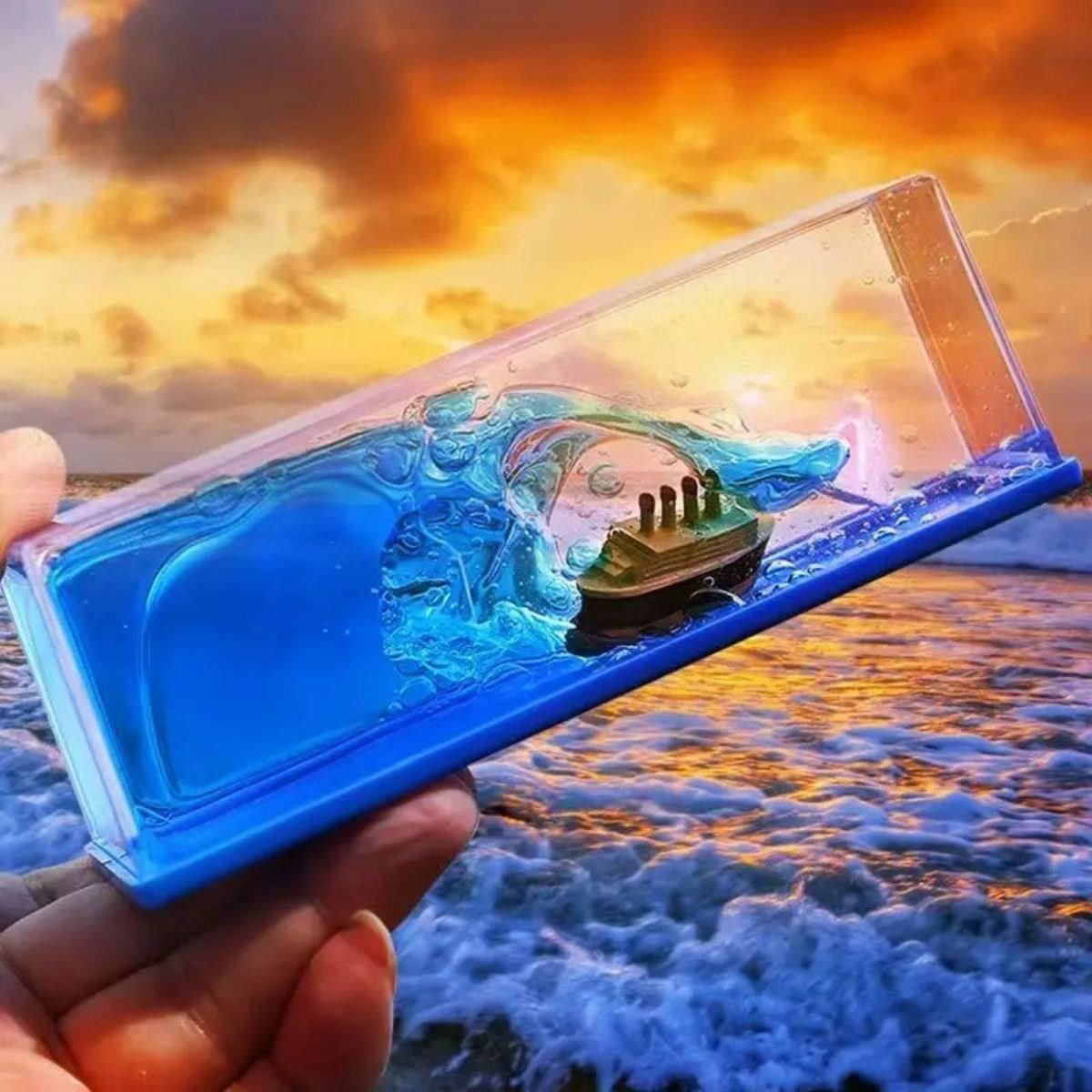 Batmayan Gemi Hediyelik Dekoratif Ev ve Ofis Hediyesi Özel Aşk Ge