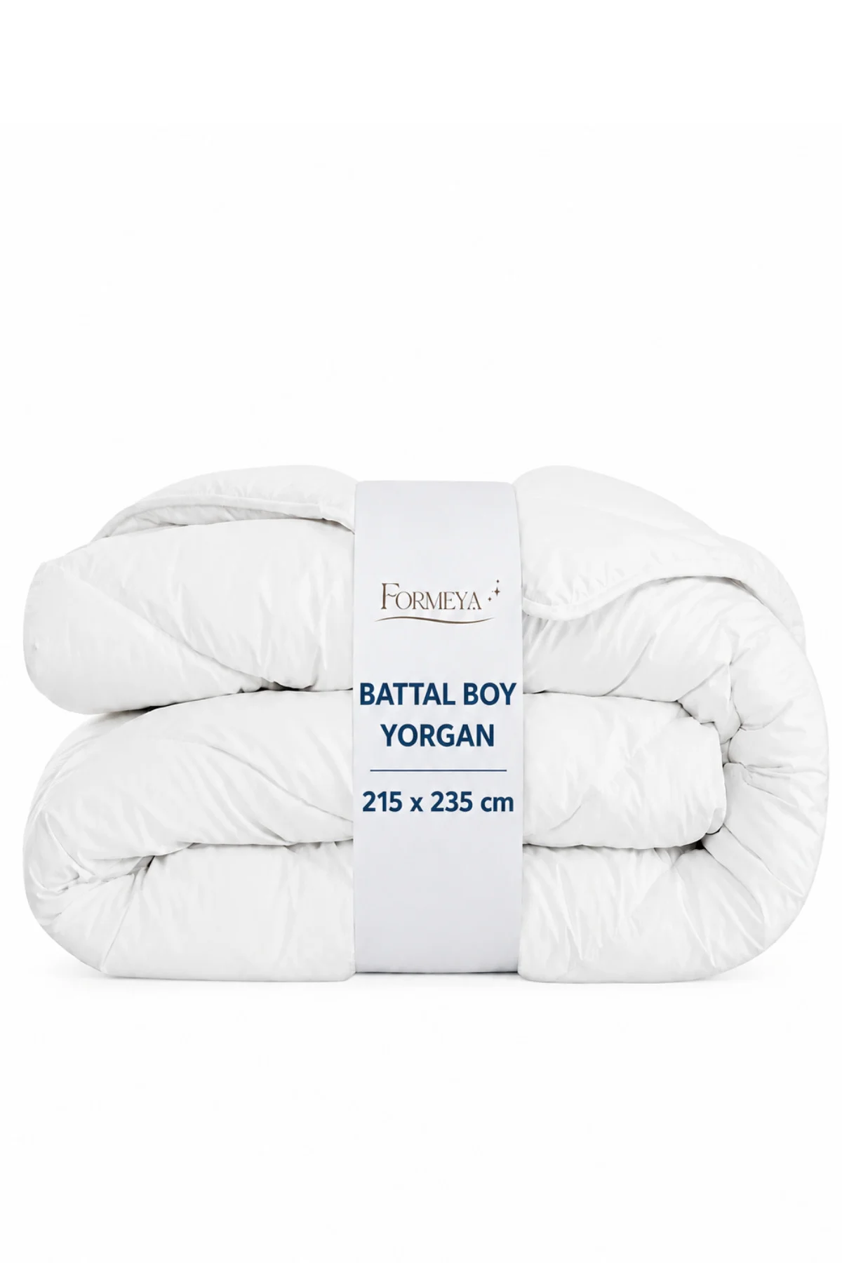 Battal Boy Beyaz 4 Mevsim Yıkanabilir Yorgan | Anti-Alerjik Mikrofiber Yorgan 215x235 cm