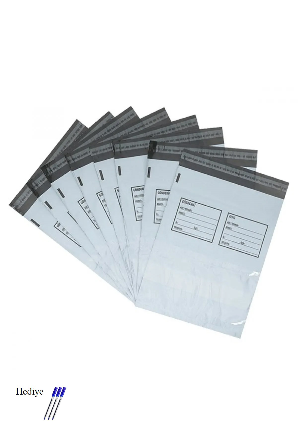 Just Cheap Store Battal Boy Cepli Kargo Poşeti 45X55+5 Cm - 100 Adet (40+40=80 Mik