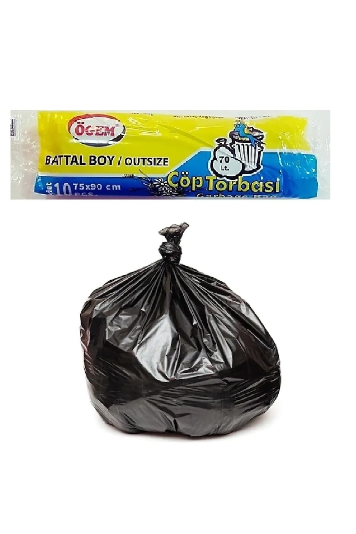Just Cheap Store Battal Boy Çöp Torbasi 75 X 90 Cm 10 Lu Rulo X 1 Paket = 10 Adet 