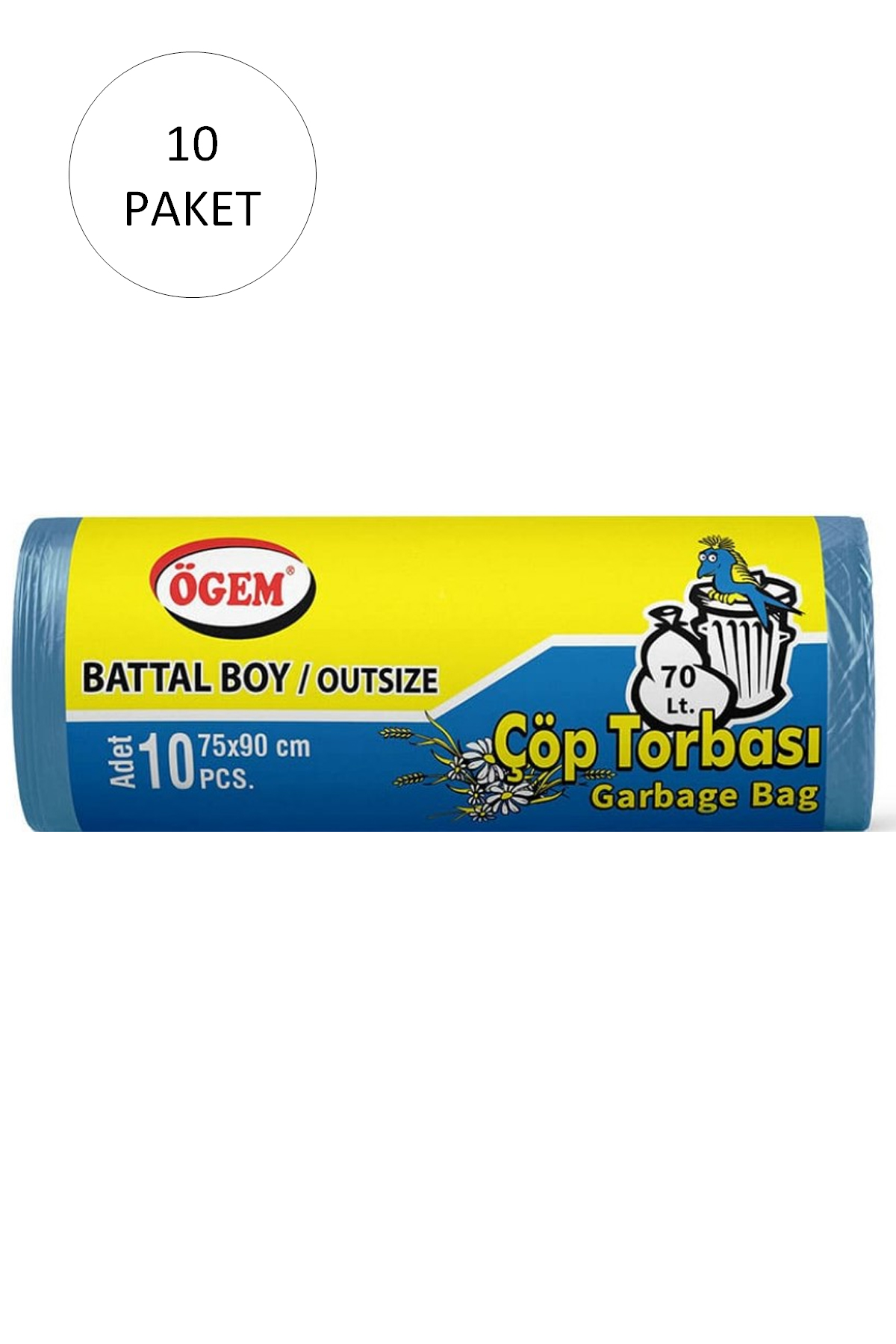 Just Cheap Store Battal Boy Çöp Torbasi 75 X 90 Cm 10 Lu Rulo X 10 Paket = 100 Ade