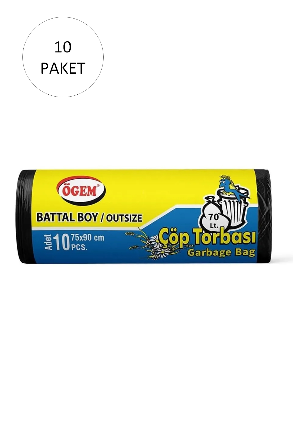 Just Cheap Store Battal Boy Çöp Torbasi 75 X 90 Cm 10 Lu Rulo X 10 Paket = 100 Ade
