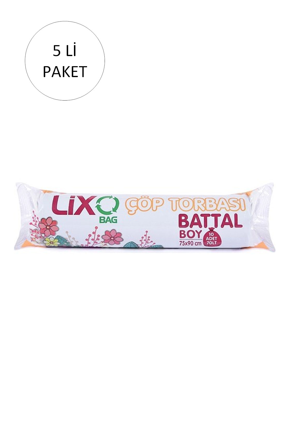 Just Cheap Store Battal Boy Çöp Torbasi 75 X 90 Cm 10 Lu Rulo X 5 Paket = 50 Adet 