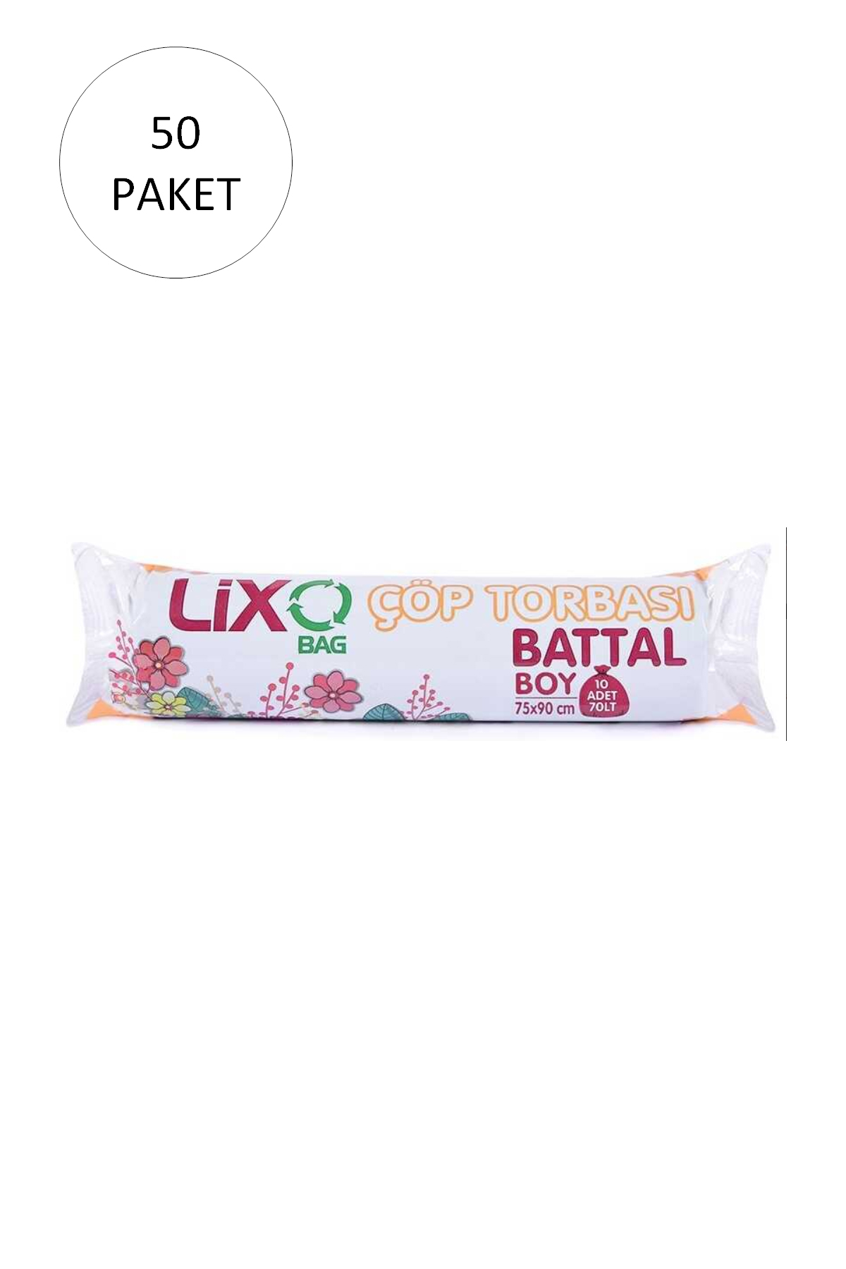 Just Cheap Store Battal Boy Çöp Torbasi 75 X 90 Cm 10 Lu Rulo X 50 Paket = 500 Ade
