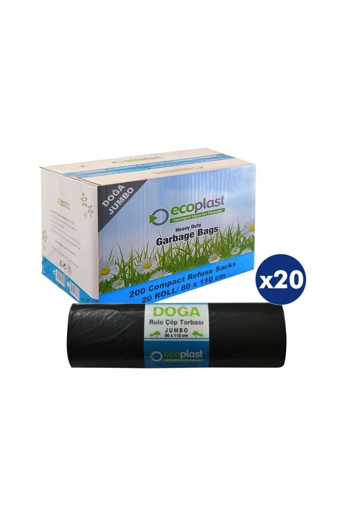 Battal Boy Çöp Torbası Poşeti - 400 Gr. - 90 Litre - 80 x 110 Cm 
