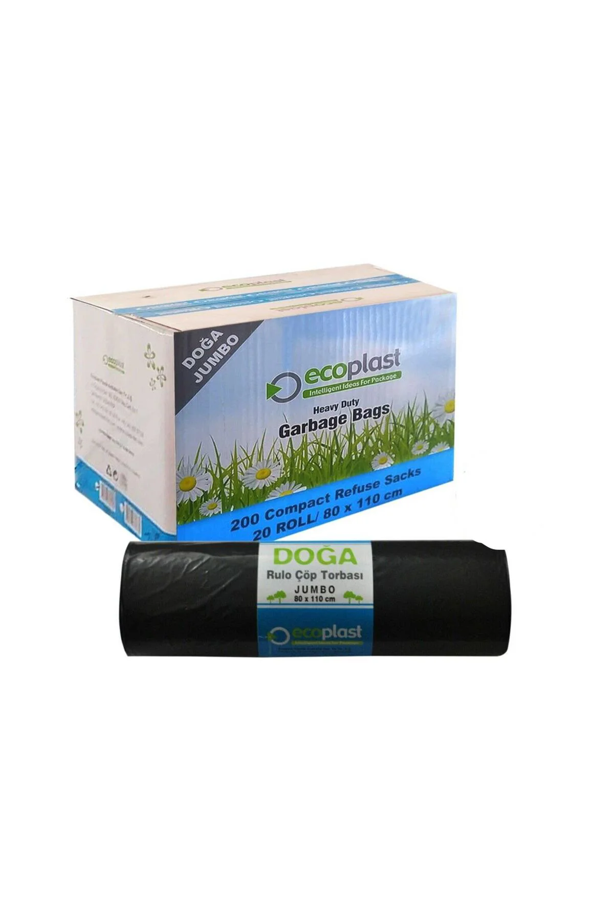 Battal Boy Çöp Torbası Poşeti - 400 Gr. - 90 Litre - 80 x 110 Cm 