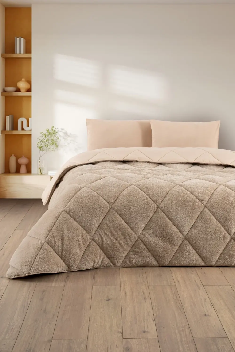 Battal Boy Lüx Wellsoft Çift Taraflı Yorgan Uyku Seti ( Yorgan+Ça