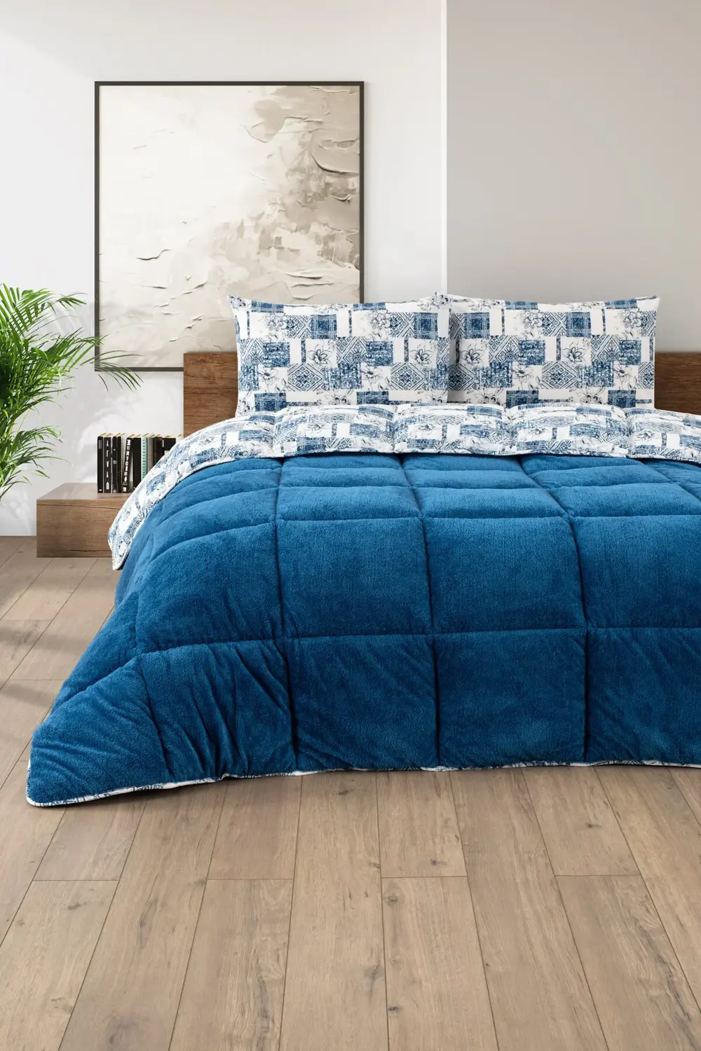 Battal Boy Lüx Wellsoft Yorgan Çift Taraflı Yastık Kılıflı 215x23