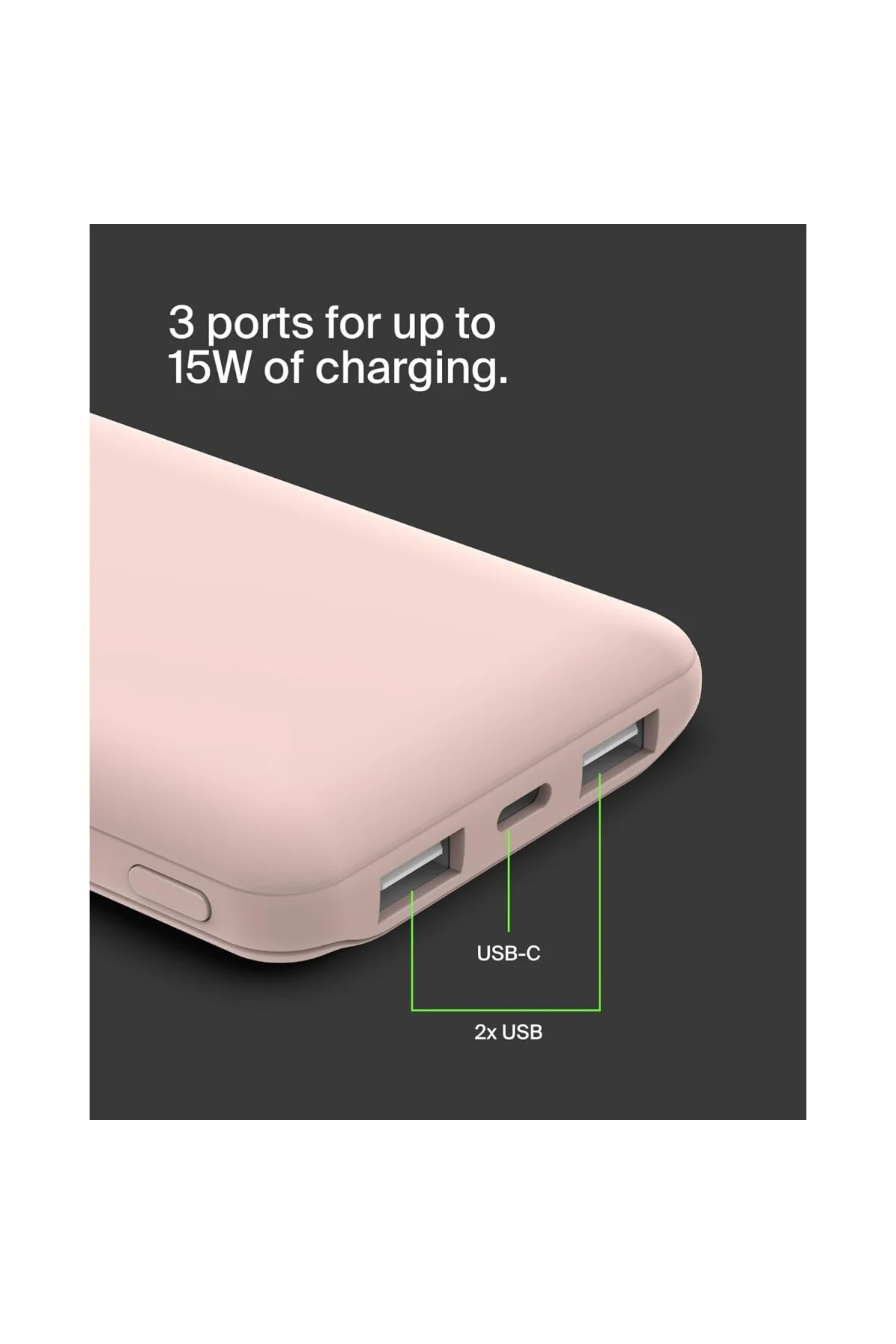 BATTERIE EXTERNE 10K - RoseBatterie externe 10K gül