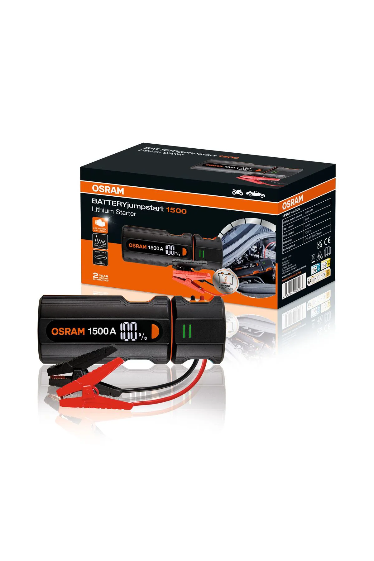 BATTERYjumpstart 1500 OJS030 Akü Takviye Cihazı (1 Ad.)