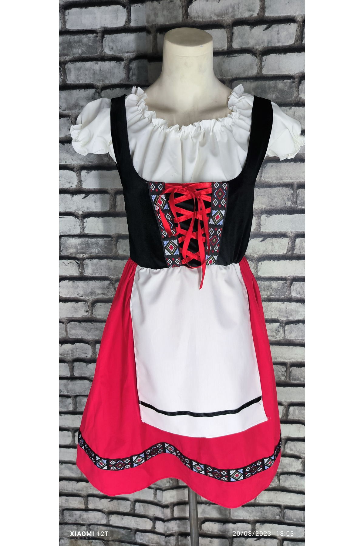 Tasarim Rengarenk Kostüm Bavaria Kostümü Alman Biraci Kiz Kiyafeti